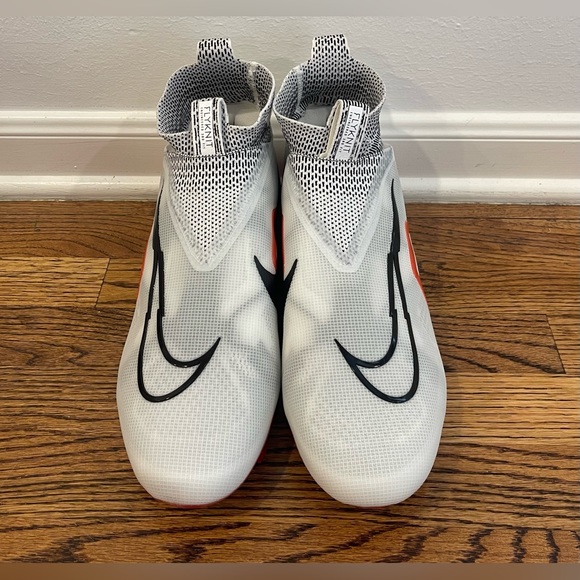 Nike Alpha Menace Elite 3 White/Red Football Cleats Mens Size 14 DM1792-105 $200 - Picture 2 of 7